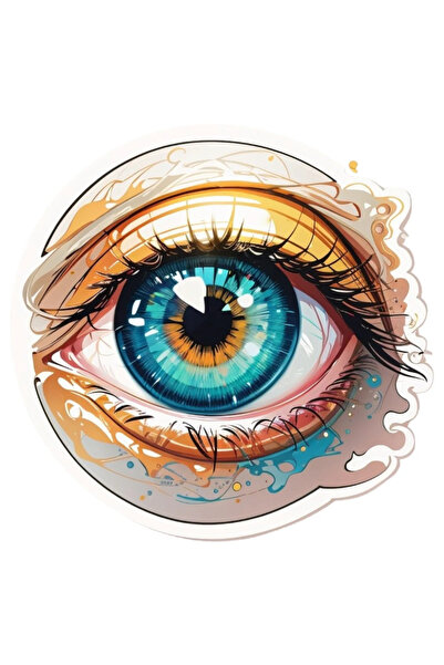 INOVATIX Set de 8 autocolante pentru ochi cu pleoape, INOVATIX®. 6 cm