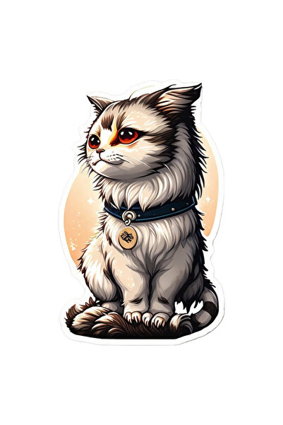 INOVATIX Σετ 8 τεμαχίων, Γάτα με αυτοκόλλητο μενταγιόν, INOVATIX®. 6 εκ.