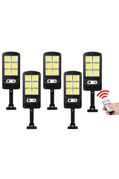 Jortan Set 5 Lampi cu Incarcare Solara prin Inductie 160 LED-uri COB, telecomanda