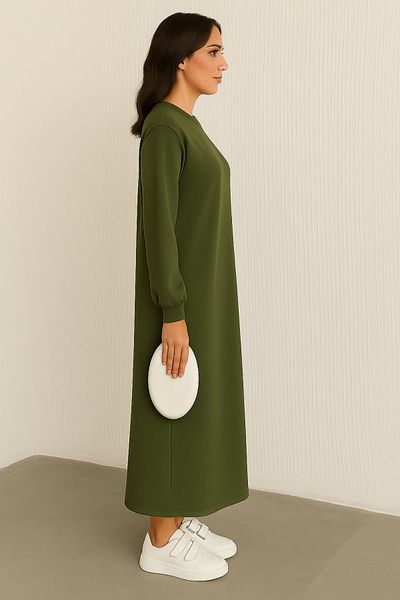 İKLİM LİFE Knitted Fabric Basic Dress