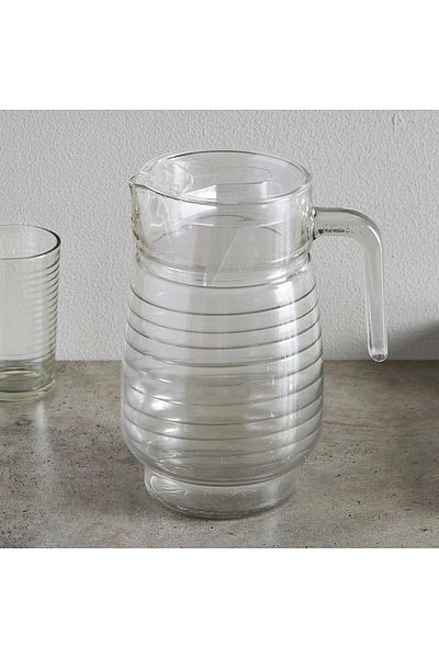 Home Box 7-Piece Glass Drinkware Set – 1L Jug with 6 Tumblers