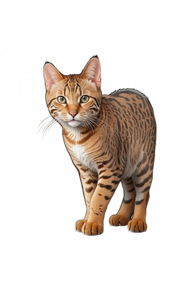 INOVATIX Set de 8 piese, autocolant Ocicat Cat, INOVATIX®. 6 cm