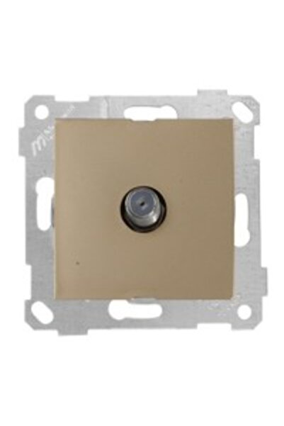 Mutlusan Ri̇ta Mek Key Tv Socket F Female Antique Gold