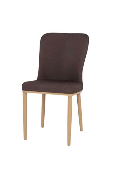 rexa Fabric Dining Chair with Wooden Legs