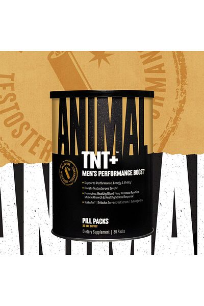 Universal Nutrition Animal TNT+ Men's Testosterone Booster, Support, Adaptogen & Stress Support, Nitric Oxide,