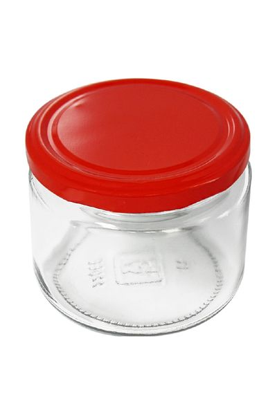 heybecollection 6-Piece Glass Magnolia Jar