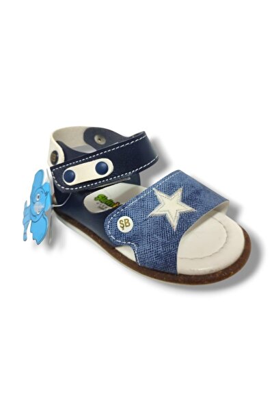 ŞİRİNGENÇ Şirinbebe 1569-20 Sandale pentru băieţi cu model de stele anatomice...