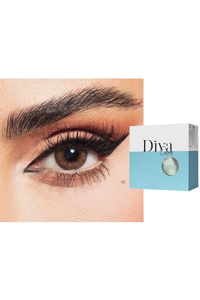 DİVA عدسات لاصقة ملونة من ديفا - هير بيتون DIVA HER BETON PLANO