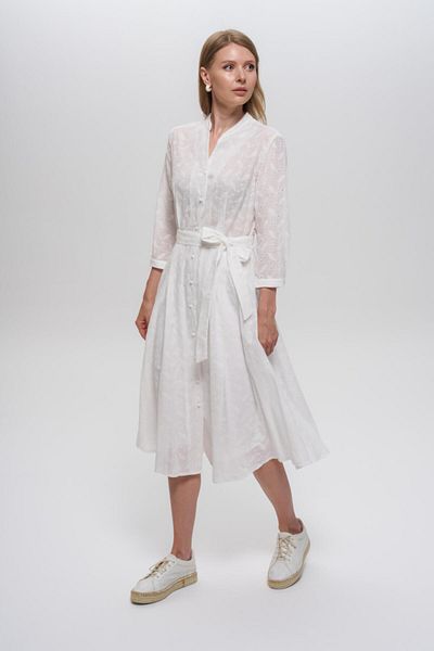 Journey Dress-Fisto Stand Collar with Battery Detail