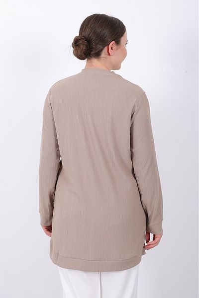 Linvey Gift Comfortable Seasonal Daily Wrinkled Fabric Short Sleeve Sports Tunic