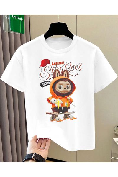 Touz Moda Labubu Kids Design Unisex Oversize T-Shirt