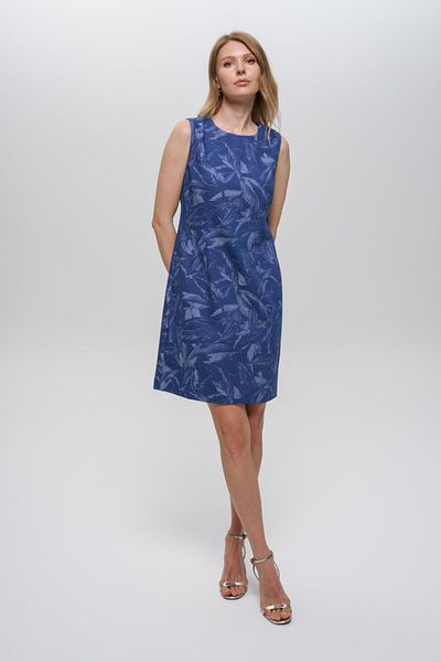 Journey O-Neck-Embroidered Jean, Sleeveless Dress