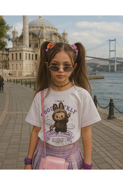 Touz Moda Labubu Kids Design Unisex Oversize T-Shirt