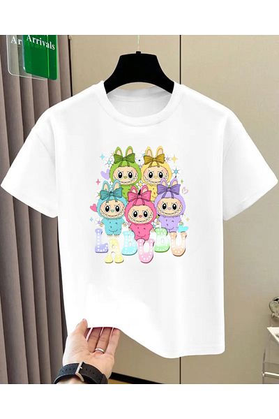 Touz Moda Labubu Kids Design Unisex Oversize T-Shirt