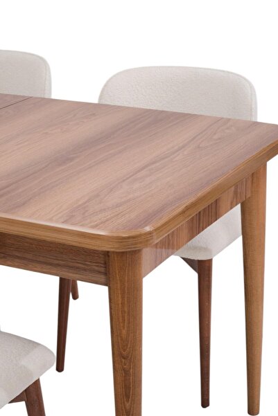 Erezogulları Mobilya Duru Norte Mdf Lak Panel Açılır Yemek Masa Takımı 90x160