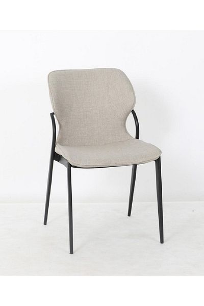 rexa Dining Room Armless Chair with Metal Legs