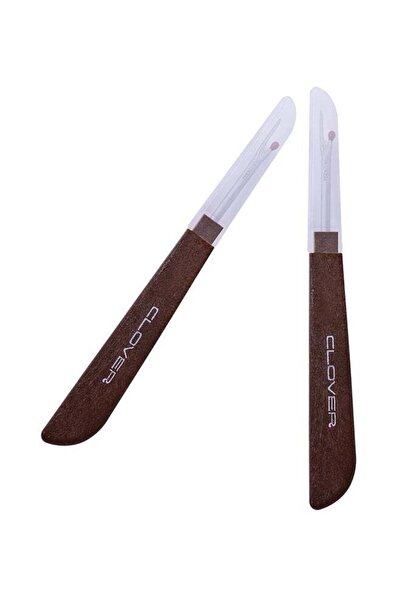 unbranded مجموعة أدوات عملية لإزالة خيوط ماكينة الخياطة - قطعتان، لون بني غامق، 125 مم