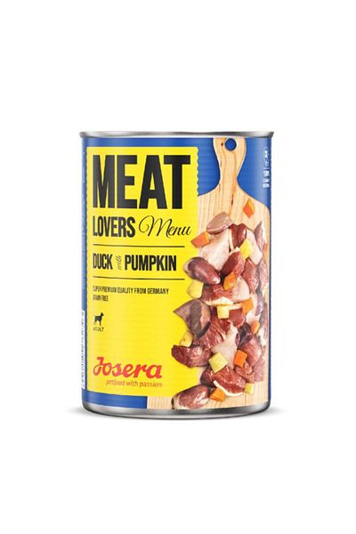 JOSERA Meat Lovers Menu Duck with Pumpkin Dog Wet Food 400g Pack of 6