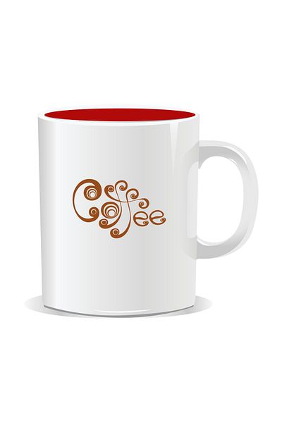 OEM Personalized coffee mug, Coffee - Red interior