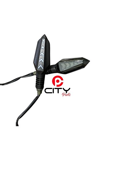 Falcon LED SİNYAL OK DESEN (SARI) KAYAR LEDLİ