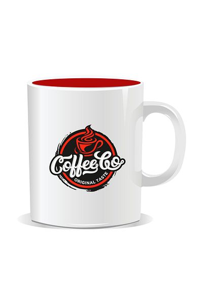 OEM Personalized coffee mug, CoffeeGo - Red interior