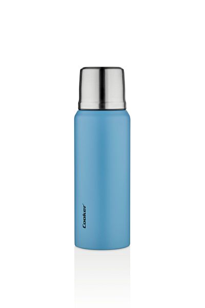 Cooker 1 Liter Double Layer Steel Thermos - 24 Hours Hot, 48 Hours Cold, (Camping, Picnic, Office, Travel)