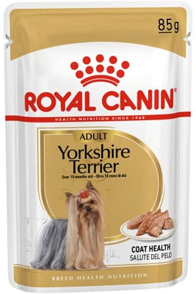 Royal Canin Royal Canin Breed Health Nutrition Yorkshire Adult (WET FOOD - 85g Pouch) Pack of 12