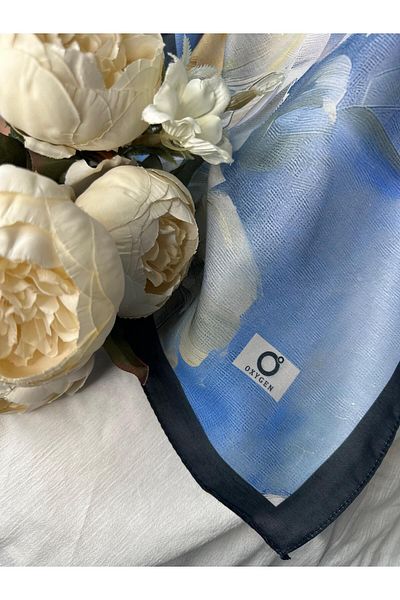 Oxygen Scarfs Rosaline Pattern Cotton Silk Shawl-13000