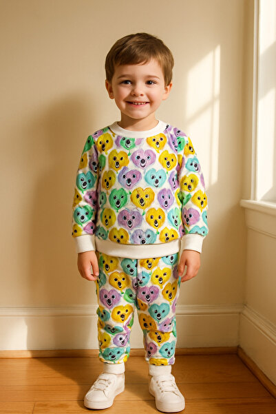 VALERY köpek desen çocuk pijama takımı