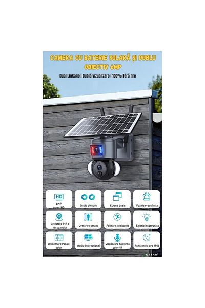 goBERA 3mp 3mp Ultra Hd Surveillance Camera, Wifi, 6w Solar Panel Included, Ip 66, Battery