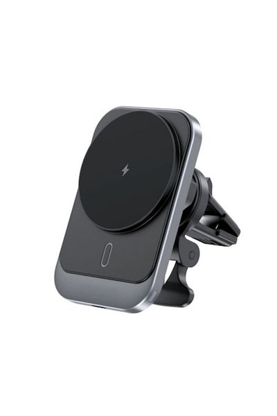 OEM Suport auto inductiv, încărcare wireless Qi 15W, suport pentru grilă de ventilație, gri