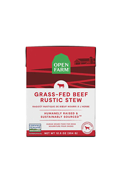 Open Farm طعام كلاب رطب من لحم البقر المغذي على العشب - عبوة من قطعتين، 354 غرام