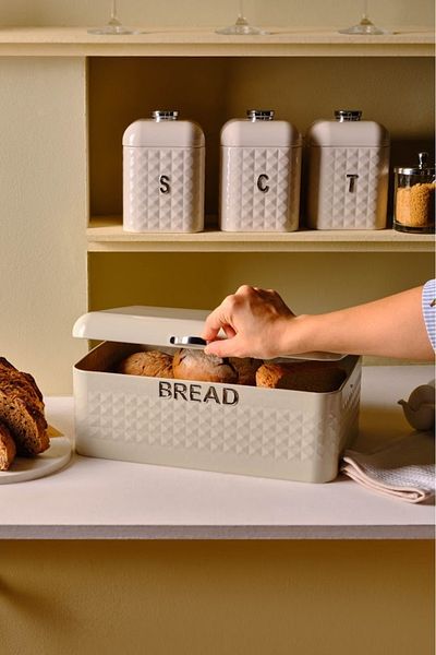 GUNES ZUCCACIYE Karaca Diamond Bread Box Storage Container Gift XL