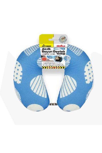 Automix Smart Neck Support Pillow 100% Visco Lock Mechanism Suitable for Home and Vehicle Use