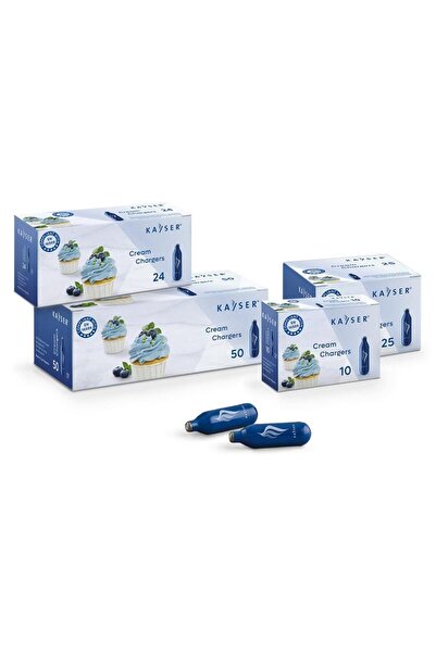 Kayser Orijinal N2O Krem Şanti Sifonu Kartuşu 10'lu Paket - Profesyonel ve Ev...
