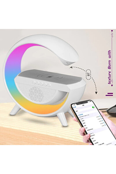 OEM Wireless Charging Station 3-in-1 with RGB Lamp and Bluetooth Speaker, App Control