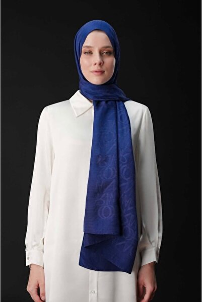 Imannoor İmannoor 3046 İmza Monogram Shiny Jakar Şal 70x200