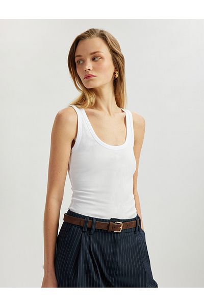 Koton New Season Regular Fit Cotton Sleeveless U Neck Undershirt