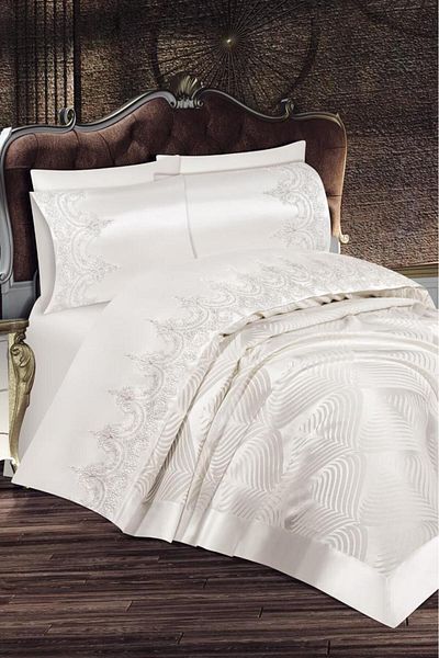 bursa çeyiz Prestige Pique Set 6 Pieces Cream