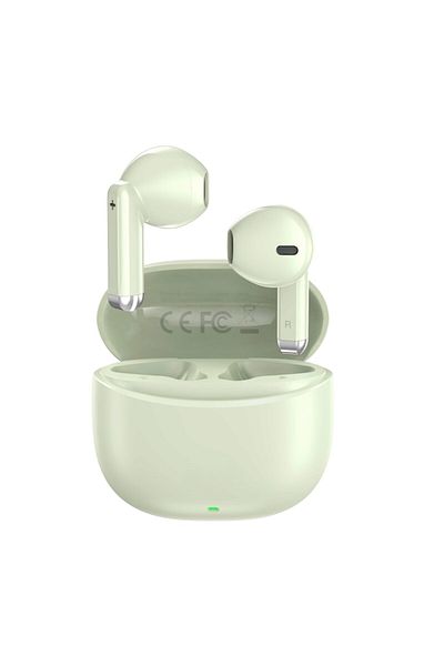 OEM Casti True, Wireless, Bluetooth 5.3, Microfon, In Ear, Universale, Verde