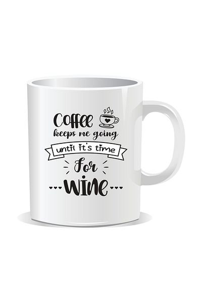 OEM Personalized coffee mug, Coffee keeps me going - White interior