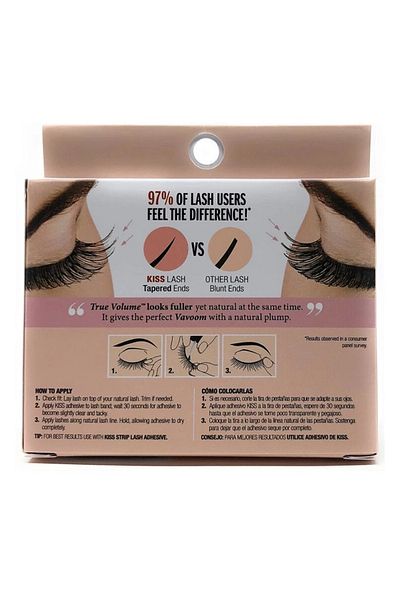 Kiss True Volume Faux Eyelashes (Pack of 2)