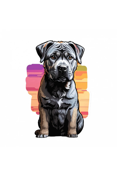 INOVATIX Set de 8 piese, autocolant Cane Corso, INOVATIX®. 6 cm