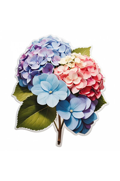 INOVATIX Set de 8 bucăți, autocolant buchet de hortensii, INOVATIX®. 6 cm