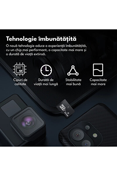 Spionescu Card de memorie MicroSD, 32 GB, clasa 10, pentru telefon, cameră de supraveghere, cameră, rezistent la apă IPX6