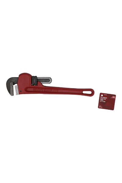 ACE Pipe Wrench Red and Grey 12inch