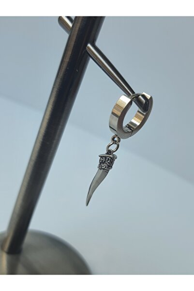 kurukafagift Dagger Look Single Men's Steel Dangle Earrings