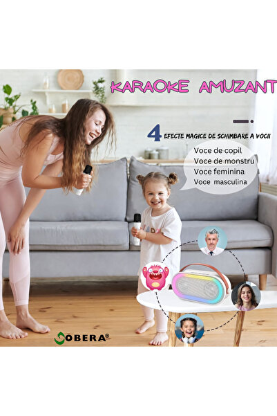 goBERA Smart Karaoke Microphone goBERA® for Kids and Adults - Wireless, Bluetooth Speaker, Voice Effects,
