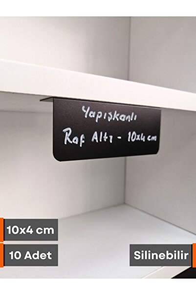 Şeffaf Etiket 10 komada PVC tabla crna etiketa proizvoda 10x4 cm lepljiva eti...
