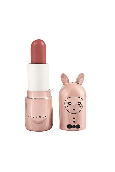 Inuwet Glitter lip balm for kids, Nude Pink, with French Cake scent, Inuwet, 3.5 gr